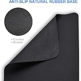 cimetech Mouse Pad 23 x 18 cm Ultra Thin Non-Slip Desk Mat Black view 5