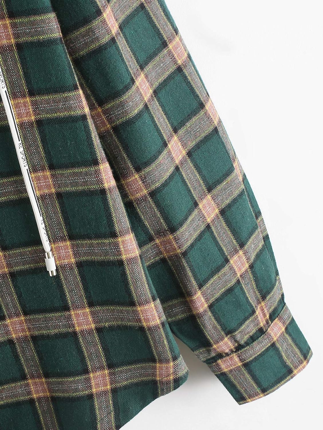 ZAFUL Men's Plaid Flannel Lined Hooded Jacket Long Sleeve Unisex Fuzzy Shirt Coat Tops at  Men’s Clothing store