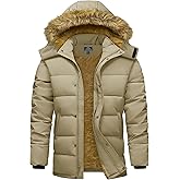 MAGCOMSEN Men's Winter Jacket Water Repellent Windproof Warm Thicken Fleece Lined Coat Warm Thicken Winter Parka Jacket