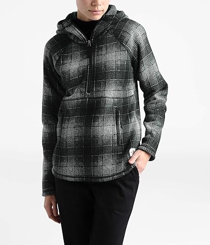 north face crescent hoodie buffalo plaid