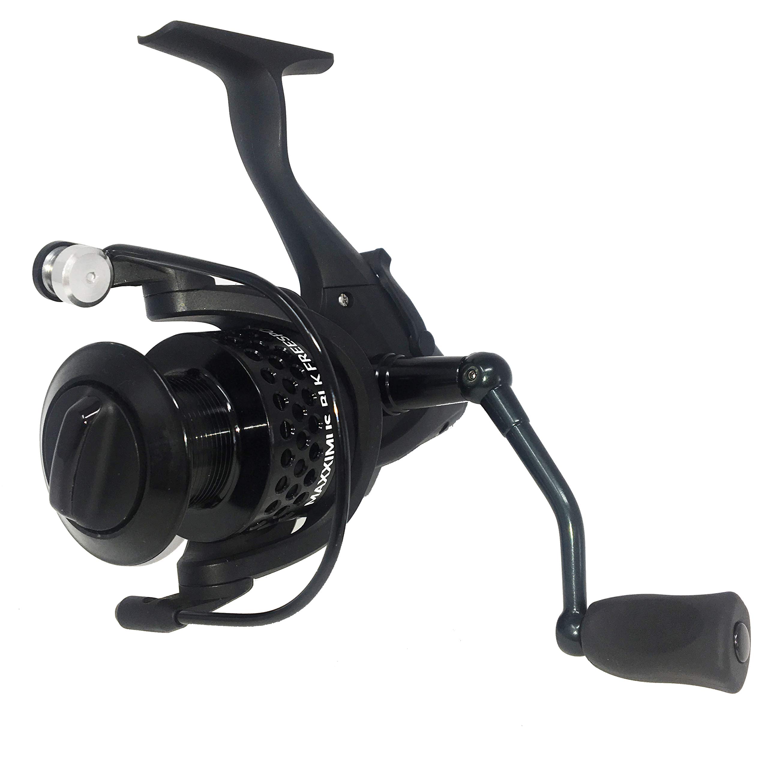 FISSION - FD50 Fishing Reel (1BB) Front Drag Fixed Spool Pre-Spooled 0.25mm 10lb Mono Line On - From Freshwater to Light Sea Fishing (FD50-180m / 0.25mm) [11-41050]
