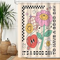 Amazon.com: Aperturee 72x72 inch Groovy Flower Shower