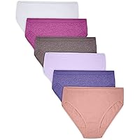 Bragas Cómodas Mujer Pack De 6 Bragas Fruit Of The Loom - Ultrasuaves, Transpirables Y Sin Etiquetas Fruit Of The Loom Premium