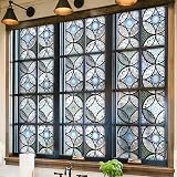 dktie Window Film Privacy Glass Non Adhesive 60x200cm Stained Glass view 4