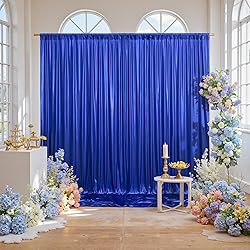 10x10ft Thick Royal Blue Glitter Backdrop Curtain