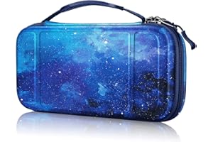 Fintie Carrying Case for Nintendo Switch Lite 2019, [Shockproof] Hard Shell Protective Cover Travel Bag with Game Card & Micro SD Card Slots for Switch Lite Console & Accessories, Starry Sky