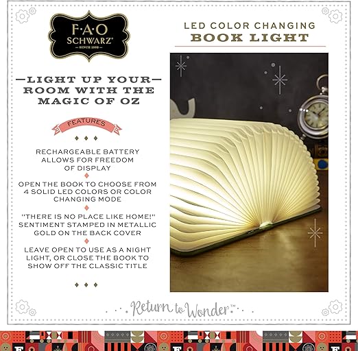 fao schwarz led book light