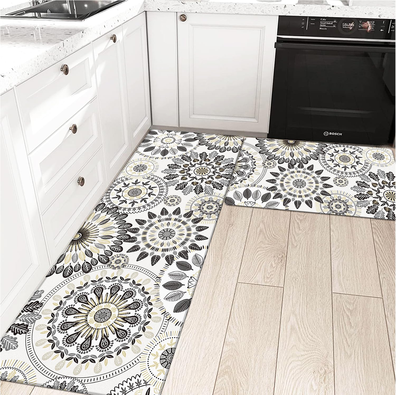 Pauwer Boho Kitchen Rugs