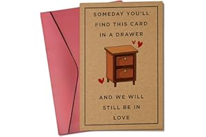 PAWZITY Valentines Day Gifts for Her, Him, Girlfriend, Boyfriend, Wife Husband, Women Men - Valentines Card - Anniversary Birthday Gifts for Couples - Single 5.3''x 8'' Folded Card with Envelope for Couple