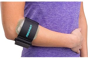 Aircast Pneumatic Armband: Tennis/Golfers Elbow Support Strap, Black