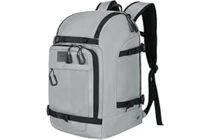 WOLT Ski Boot Bag Backpack - 50L Snowboard Boot Bag for Air Travel for Snow Boots, Ski Helmet, Gloves, Goggles, Skiing Gear
