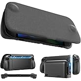 JSAUX Dockable Switch 2 Grip Case with Magnetic Front Cover - Everyday Case | Magnetic Detachable Front Cover, Easy Dock Insertion, TPU Frame, Extra Adjustable Stand, Soft-Touch Non-Slip Grip