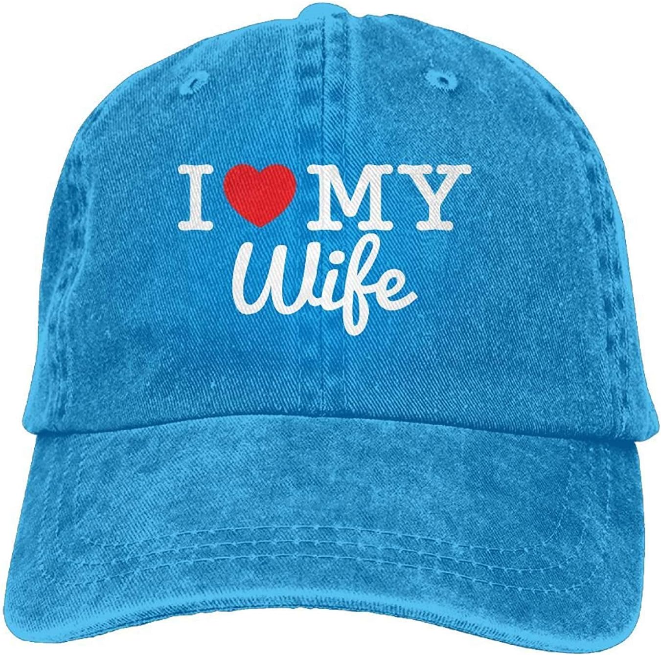 Xukmefat Men and Women I Love My Wife-1 Vintage Jeans Baseball Cap NN10228