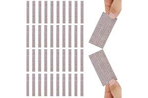 ABVSDU 28 PCS Match Striker Stickers, Match Striker Paper with Adhesive, Ideal for Fireplace Matches (Rectangle)