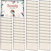 AMDAILY 50Pcs Sublimation Blank Canvas Makeup Bags, Bulk Blank DIY Heat Transfer Cosmetic Makeup Bags w/Black Zipper Gift Box for Bridesmaid Makeup Bag Travel Toiletry Pouch Storage, Easter Craft