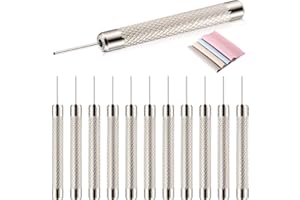 Outus 12 Pack SIM Card Tray Eject Pins Opening Removal Tool Needle Opener Ejector with 4 Cleaning Cloths Compatible with iPhone Models iPad, iPod, Samsung Galaxy Note/S/Edge/J Series, HTC Phone Models