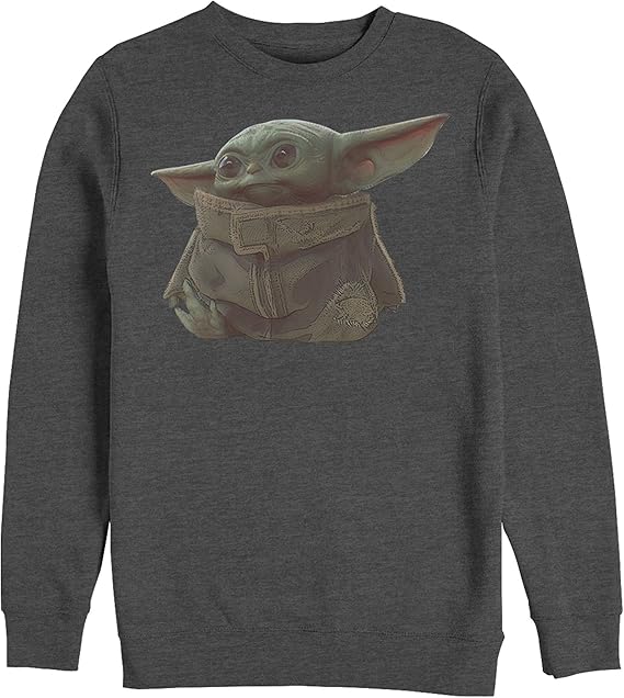 Amazon.com: Men's Star Wars The Mandalorian The Child Portrait Sweatshirt: Clothing