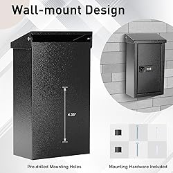 xydled Wall-Mounted Key Drop Box with Combination