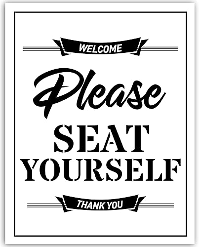 Amazon Com Funny Bathroom Sign Please Seat Yourself Sign Unframed 11x14 Print Bathroom Wall Art Funny Quote Poster Great Gift For Moms Handmade