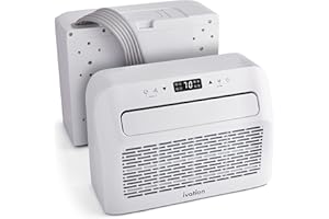 Ivation 6,500 BTU Camper Air Conditioner | Portable Over-the-Window Sill AC, Fan & Dehumidifier for RV, Caravan & Motorhome | Digital Display, Temperature Control, Timer, Sleep Mode, Whisper Quiet