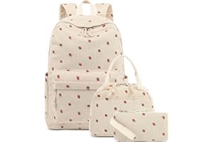 Bluboon School Backpack Teens Girls Boys Kids School Book Bags with Lunch Box Pencil Bag