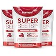 HumanN SuperBeets Heart Chews, Nitric Oxide and Blood Pressure Support, Grape Seed Extract & Non-GMO Beet Root Powder Energy, Pomegranate Berry Flavor, 180 Count