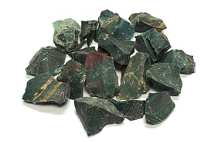 Zentron Crystal Collection: Rough Bloodstone Raw 1"+ Pieces (1/2 Pound)