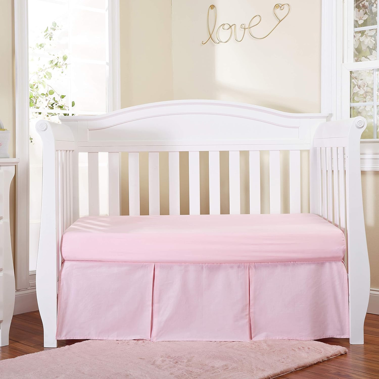 pleated crib skirt