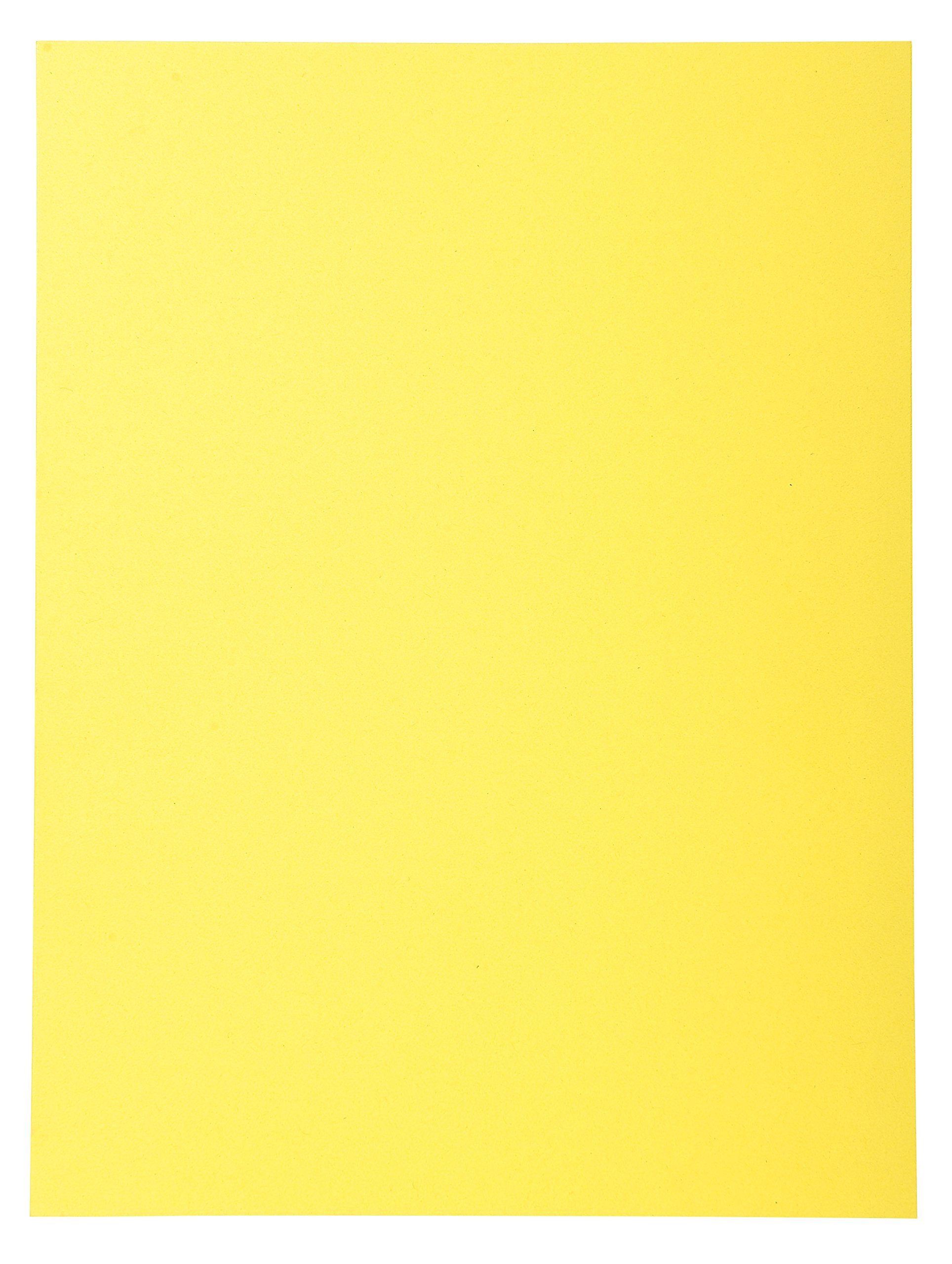 Exacompta - Ref 420205E - Forever Collection - Recycled Square Cut Folder - 240 x 320mm, 170gsm Recycled Board, Blue Angel Certified - Yellow (Pack of 50)