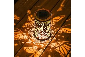 Butterfly Solar Lanterns Outdoor Waterproof, Mother's Day Birthday Christmas Gifts for Women Mom Grandma, Hanging Solar Lante