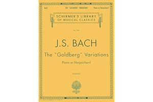 Bach - Goldberg Variations - Schirmer Library of Classics Vol. 1980 | Advanced Piano Sheet Music | Baroque Masterpiece Songbo