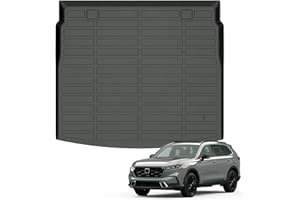 Auxko All Weather Cargo Liner Fit for Honda CR-V(Include Hybrid) 2023 2024 2025 2026 Upper Position TPE Rubber Trunk Mat CRV Accessories All Season Guard Odorless Anti-Slip Cargo Mat Black