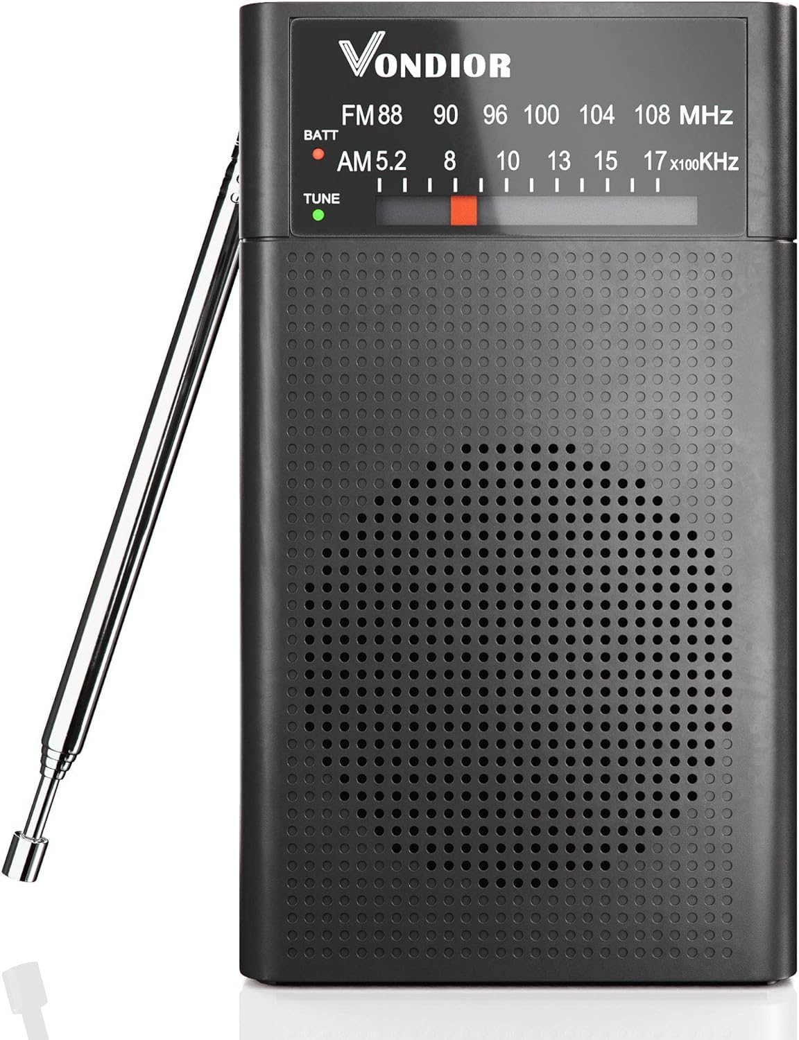 AM FM Radio - Best Reception and Longest Lasting. AM FM Battery Operated Portable Pocket Player Operated by 2 AA Battery, Mono Headphone Socket, by Vondior (Black): Portable_Radio, Portable_Radio, Portable_Radio, Portable_Radio, Portable_Radio, Portable_Radio, Portable_Radio, Portable_Radio, Portable_Radio, Portable_Radio, Portable_Radio, Portable_Radio