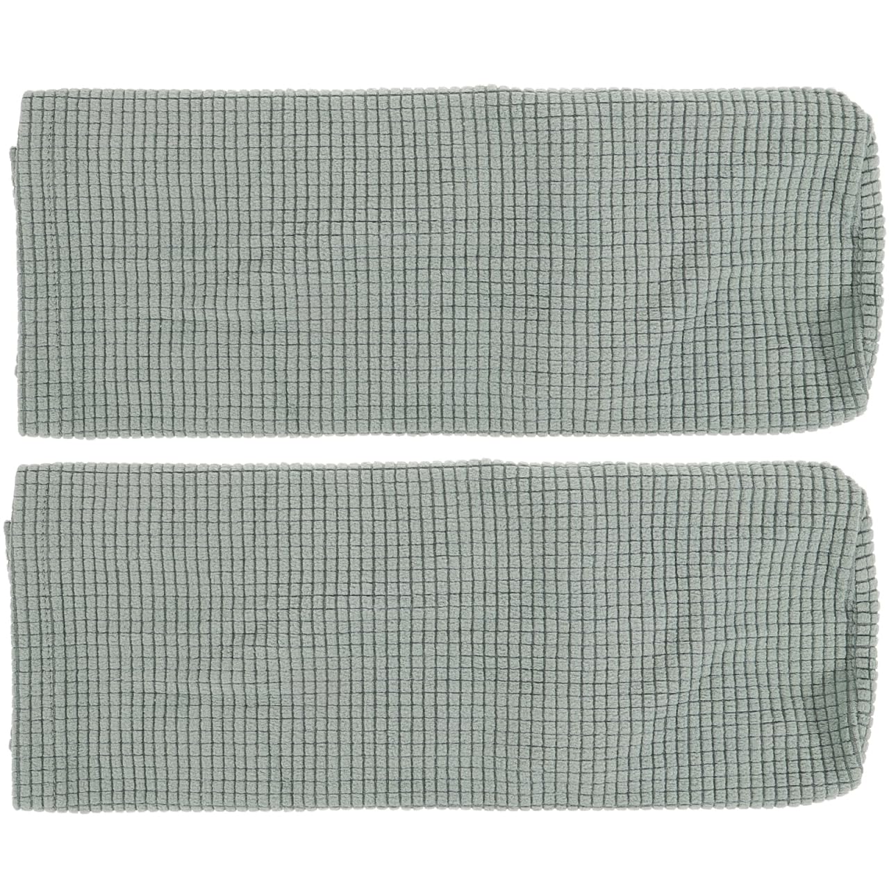 BESPORTBLE Arm Chair Covers For Arms Sofa Armchair Elastic Cover Couch Rest Protector Armrest Protectors for Sofas, Non-Slip 2PCS Fleece Premium Stretchy Stretch Green