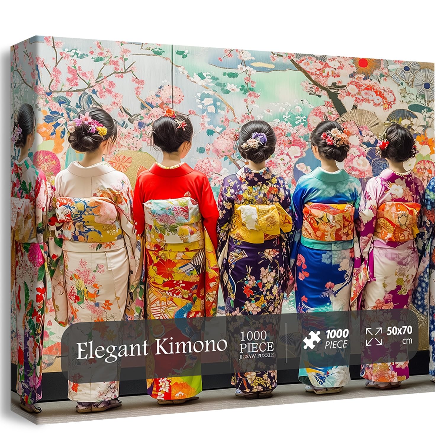 1000 Piece Puzzle Elegant Kimono Japanese Art Jigsaw For Adults