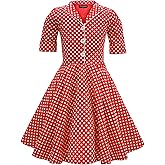 BlackButterfly Kids 'Sabrina' Vintage Polka Dot 50's Girls Dress
