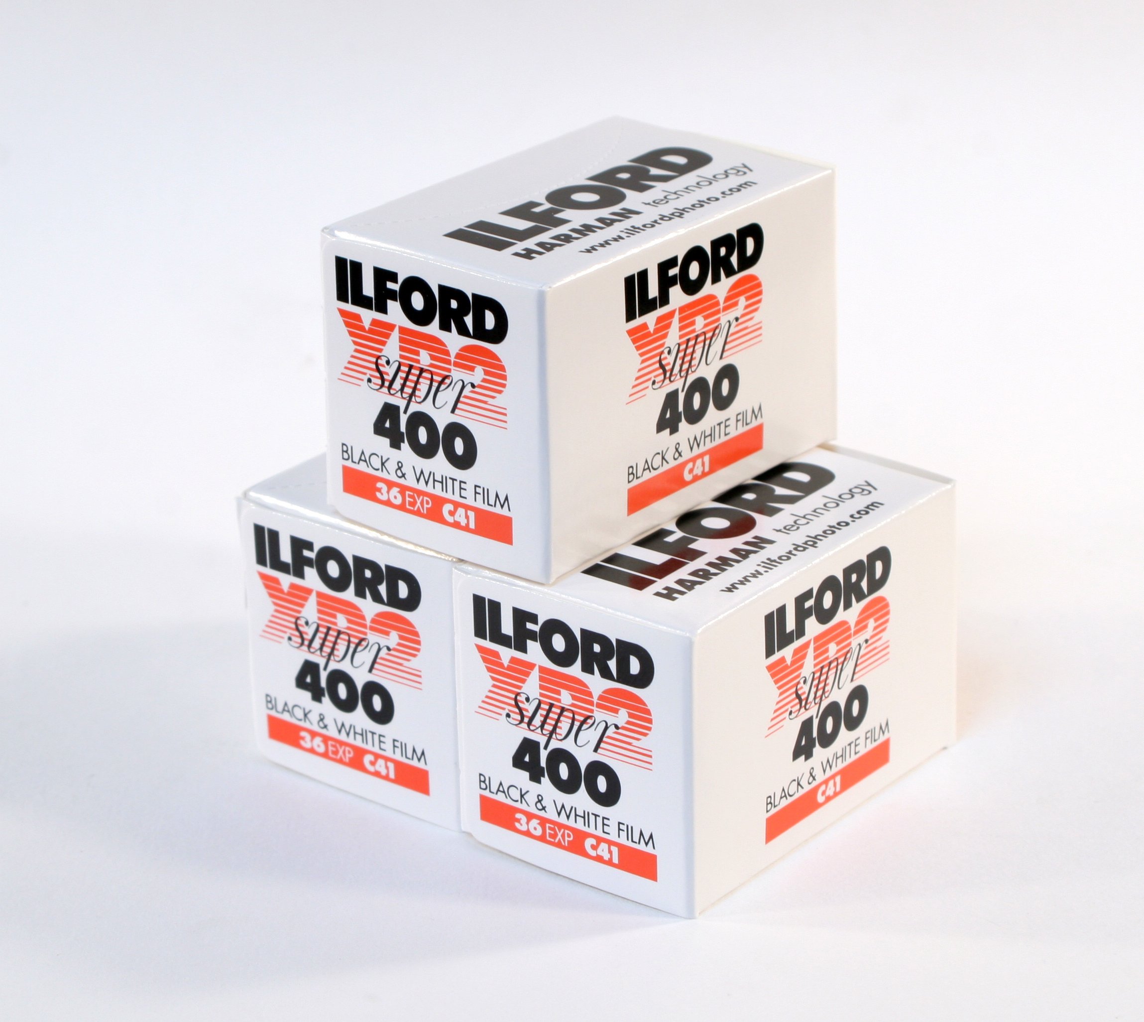 Ilford XP2 400, 35mm 36 exposures 3 rolls