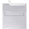 LUXPaper A4 Invitation Envelopes | Peel & Press | 4 1/4" x 6 1/4" | Silver Metallic | 80lb. Text | 50 Qty