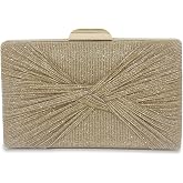 RonFoxi Clutch Purse for Women, Evening Bag with Removable Chain Strap | Elegant Handbag for Wedding Prom Cocktail Party