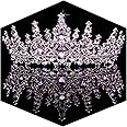 TOBATOBA Tiaras for Women, Purple Crystal Tiara Crowns for Women, Wedding Tiara for Bride Queen Crown, Royal Princess Quinceanera Headpieces for Birthday Prom Pageant Halloween Cosplay Accessories