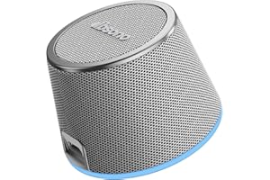 DBSONO Stocking Stuffers for Men Women: Portable Bluetooth Speaker with Color Light Small Phone Stand, Anniversary Christmas Birthday White Elephant for Teens Adults Girl Boy Trendy Stuff, Silver Gray