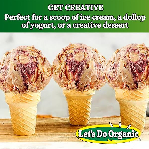 LETS DO ORGANIC ICE CREAM CONES – SUGAR CONES FOR ICE CREAM, MINI ICE CREAM CONES, ICE CREAM CUPS, CRISPY CONES, MINI CAKE CONES – 1.2 OZ (PACK OF 1)