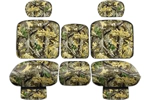 BORDAN UTV Waterproof Seat Cover for Can-Am Defender DPS MAX 6X6 PRO 2016-2025, Heavy Duty 1680D Camo Seat Covers Set for UTV Can-Am Full Protection Outdoor(8 PCS)