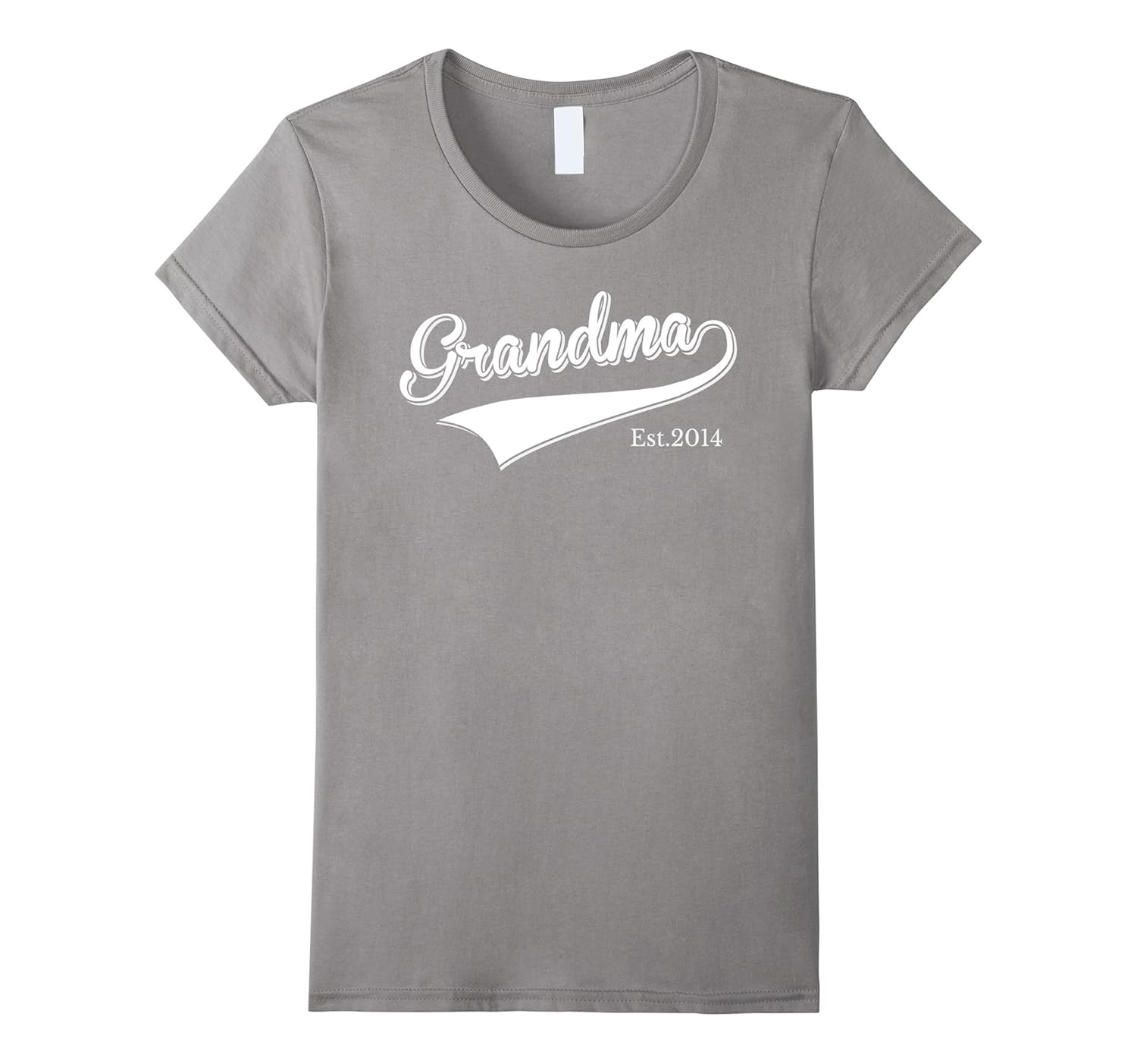 Women's Grandma Est 2014 T Shirt Mother Day Gift for New Grandma-ANZ