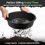 Hardys Large Plastic Garden Sieve Heavy Duty Mesh 35cm 1cm Holes view 4