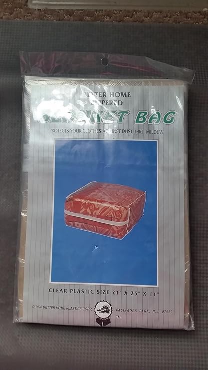 Zippered plastic blanket storage bags Outlet