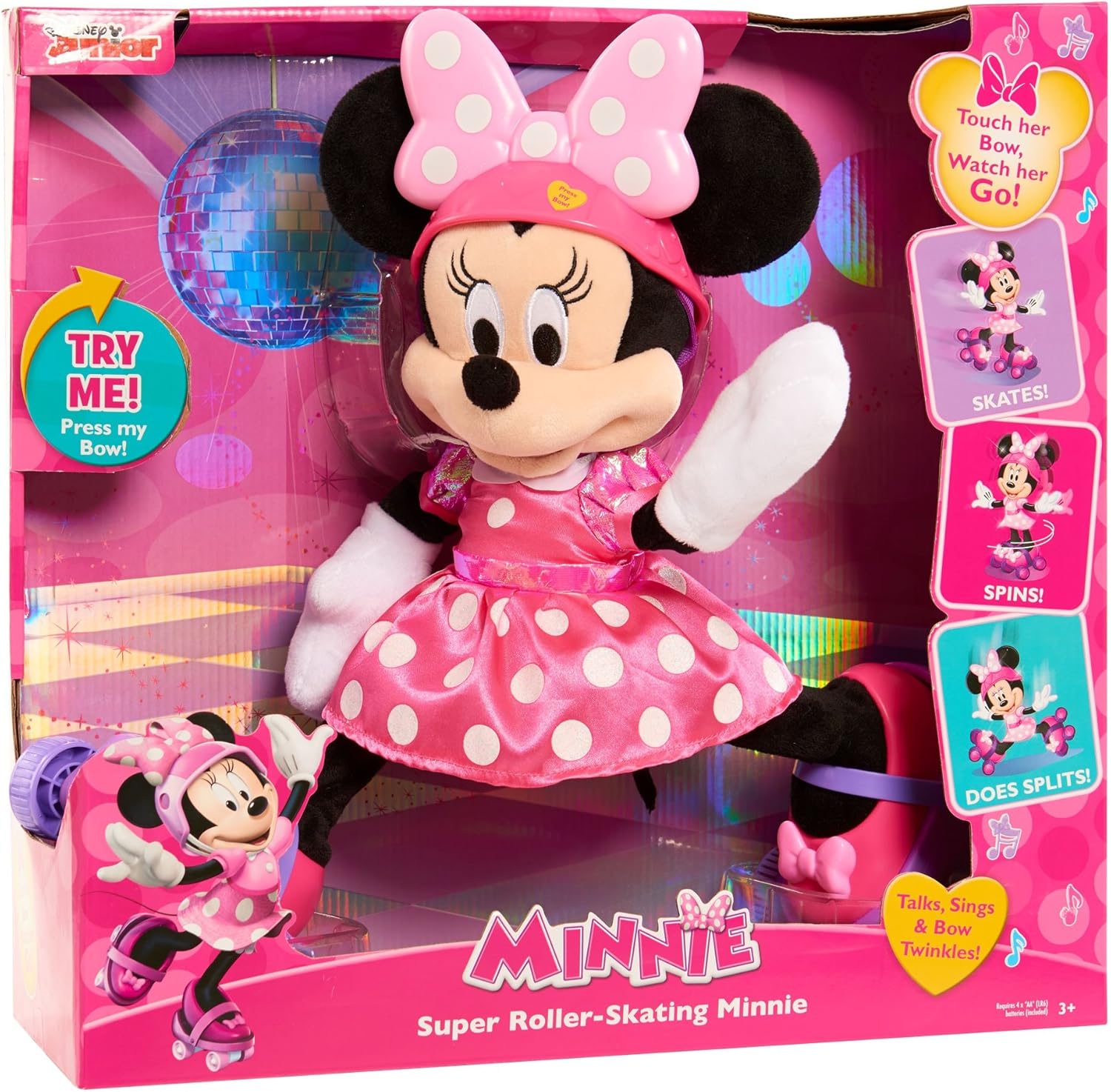 minnie mouse roller skating doll