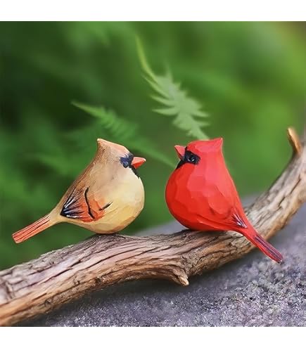 Amazon.com: Gishima Cardinal Figurines Red Cardinal Bird Statue