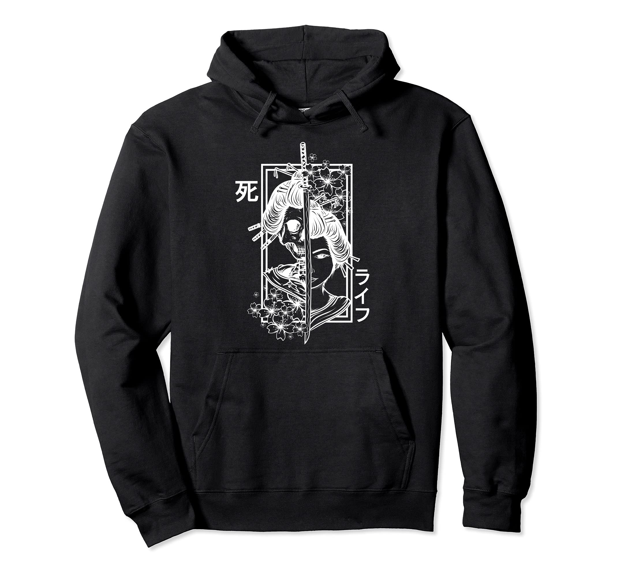Japan Anime Masks Jing Yang Style Samurai Oni Monster Pullover Hoodie
