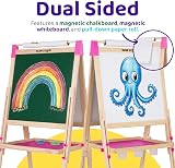 Blue Squid 3-in-1 Art Easel with Paper Rolls Magnetic Boards view 2